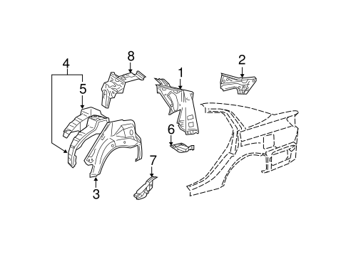 BODY/INNER STRUCTURE for 2012 Toyota Avalon #1
