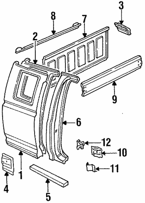 Body/Side Panel for 1997 Ford F-350 #1