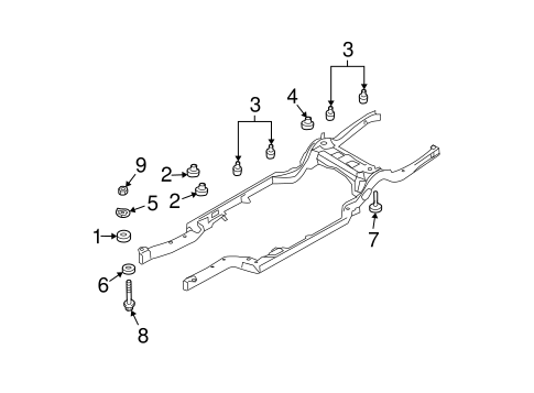 Town Car FRAME COMPONENTS