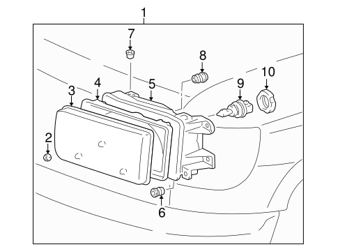 ELECTRICAL/HEADLAMP COMPONENTS for 1998 Toyota 4Runner #1