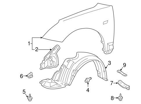 Fender & Components for 2000 Toyota Celica #0