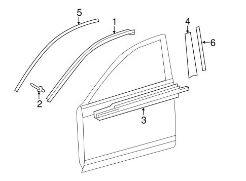 BODY/EXTERIOR TRIM - FRONT DOOR for 2013 Toyota Camry #1