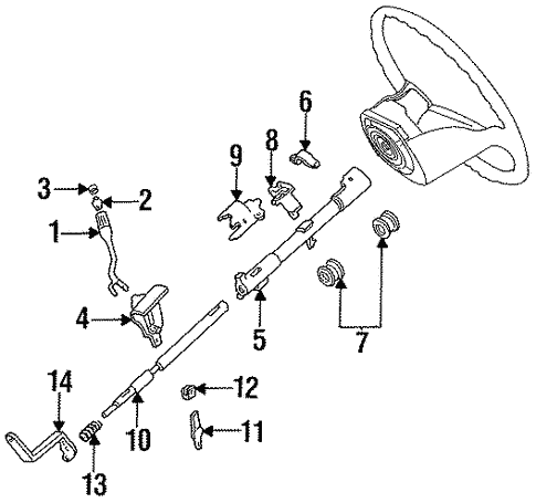 Steering/Housing & Components for 1997 Ford F-350 #2