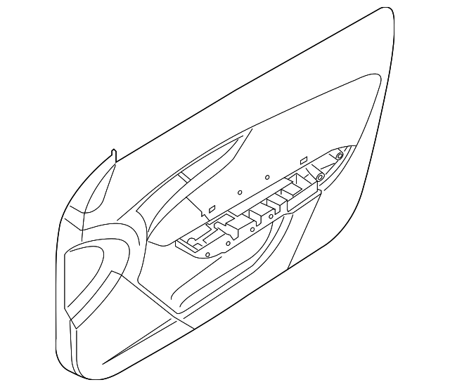 T2R10440LAA Деталь DOOR TRIM PANEL, LEFT
