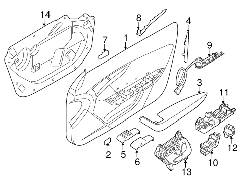 F-Type INTERIOR TRIM - DOOR