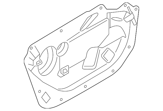 T2R2124 Деталь WATER SHIELD, RIGHT