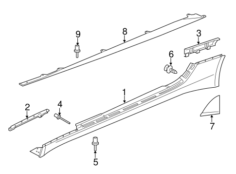 F-Type EXTERIOR TRIM - PILLARS