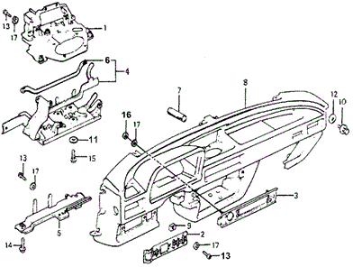 Interior/Bumper/Instrument Panel for 1978 Honda ACCORD HATCHBACK #1
