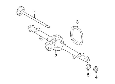 Axle Housing for 2009 Ford E-150 #0