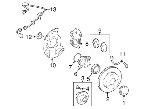 BRAKES/BRAKE COMPONENTS for 2011 Toyota 4Runner #2