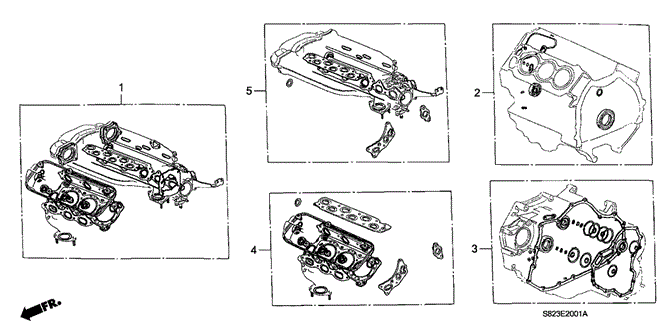 ENGINE/GASKET KIT (V6) for 2001 Honda ACCORD COUPE #1