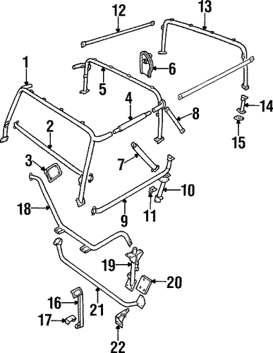 Defender 90 ROLL BAR 2