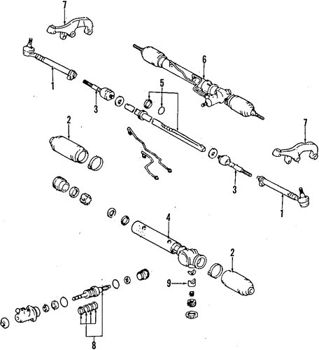 STEERING/STEERING GEAR & LINKAGE for 1998 Toyota 4Runner #1