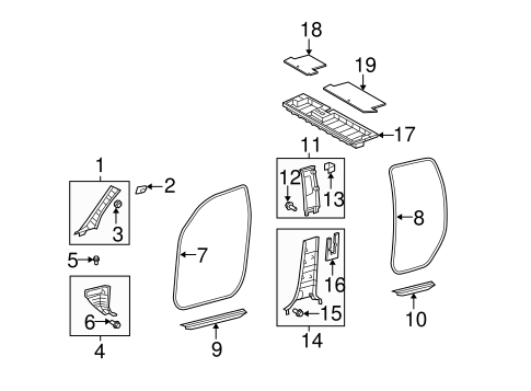 BODY/INTERIOR TRIM - CAB for 2009 Toyota Tundra #9