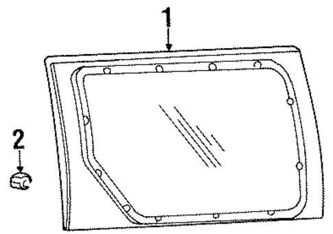Windstar GLASS - SIDE DOOR
