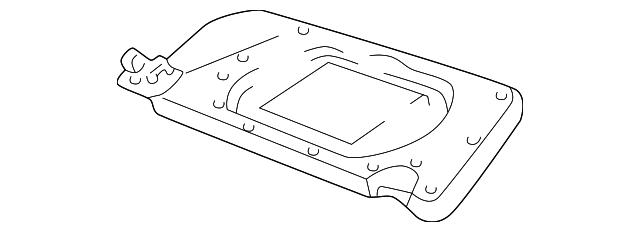 1L2Z7804104FAB Деталь SUNVISOR, LEFT