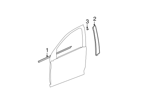 Ion EXTERIOR TRIM - FRONT DOOR 2