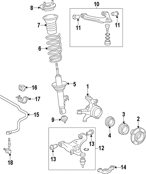 Front Suspension/Front Suspension for 2010 Toyota Tacoma #1