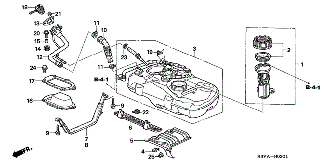 ELECTRICAL / EXHAUST / HEATER / FUEL/FUEL TANK (2) for 2006 Honda INSIGHT #1