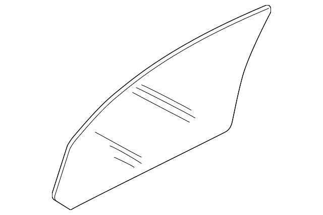 CUB102660 Деталь DOOR GLASS, RIGHT