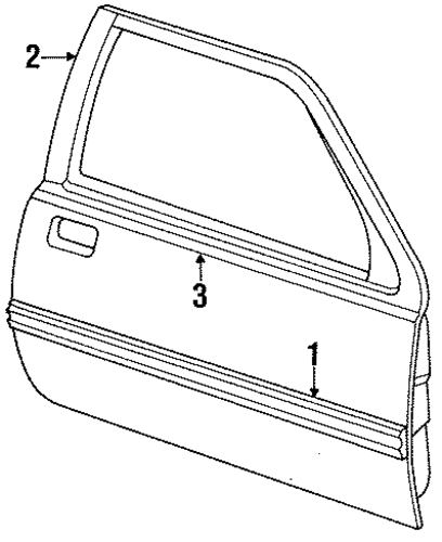 Cougar EXTERIOR TRIM - DOOR