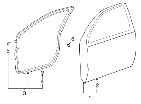 BODY/DOOR & COMPONENTS for 2007 Toyota Highlander #1