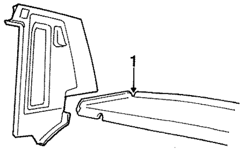 Town Car INTERIOR TRIM - REAR BODY
