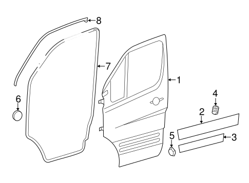 Body/Door & Components for 2014 Mercedes-Benz Sprinter 2500 #4