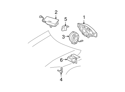 ELECTRICAL/AIR BAG COMPONENTS for 2004 Scion xB #2