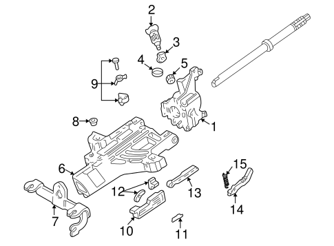 Steering/Housing & Components for 2008 Ford Ranger #1