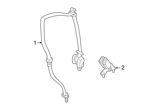 Aviator REAR SEAT BELTS 3