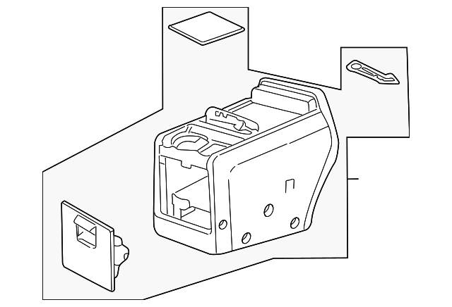 7L7Z-78045A36-BC Деталь REAR CONSOLE
