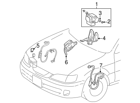 ELECTRICAL/ABS COMPONENTS for 2000 Toyota Camry #1