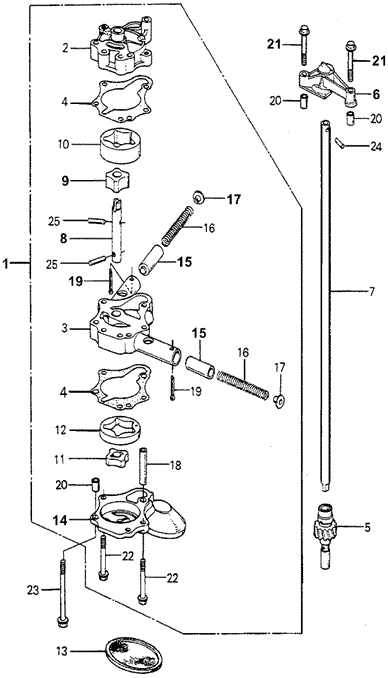 ENGINE/OIL PUMP for 1981 Honda ACCORD HATCHBACK #1
