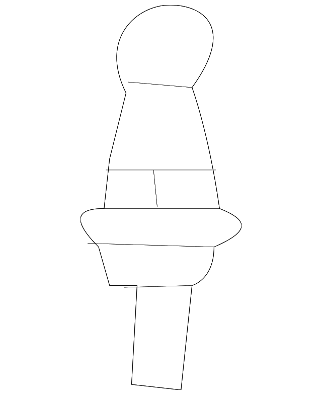 6509494AA Деталь ENGINE COVER STUD, LEFT