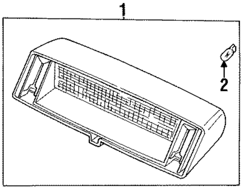 XJ12 HIGH MOUNTED STOP LAMP