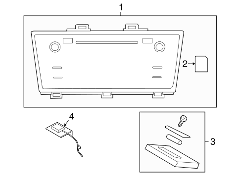 Navigation System Components for 2017 Subaru Outback #0