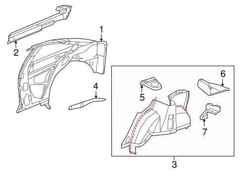 Inner Structure for 2005 Pontiac Sunfire #0