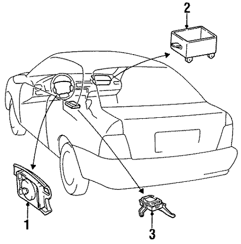 ELECTRICAL/AIR BAG COMPONENTS for 1996 Toyota Tercel #2