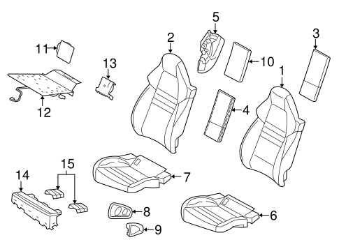 Panamera REAR SEAT COMPONENTS