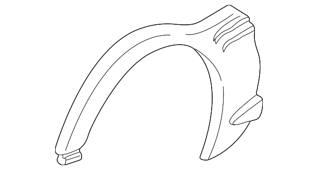 12453315 Деталь WHEEL OPNG MLDG, LEFT
