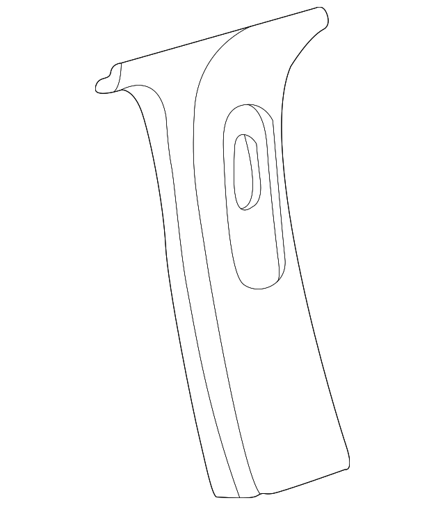 EMR100760LUM Деталь QTR PILLAR TRIM, RIGHT