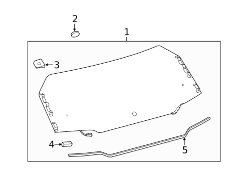 Glass - Lift Gate for 2019 Toyota RAV4 #0