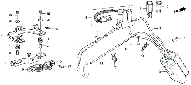 1986 Honda CIVIC SEDAN GL RUBBER, AIR JET CONTROL MOUNTING - (16807PA6000) 1986 Honda CIVIC SEDAN GL RUBBER, AIR JET CONTROL MOUNTING - (16807PA6000)