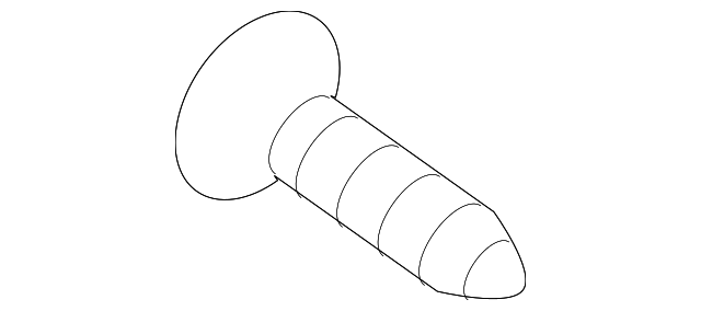 12833866 Деталь COVER SCREW, LEFT