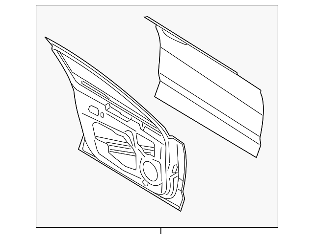 DP5Z-5420125-A Деталь DOOR SHELL, LEFT