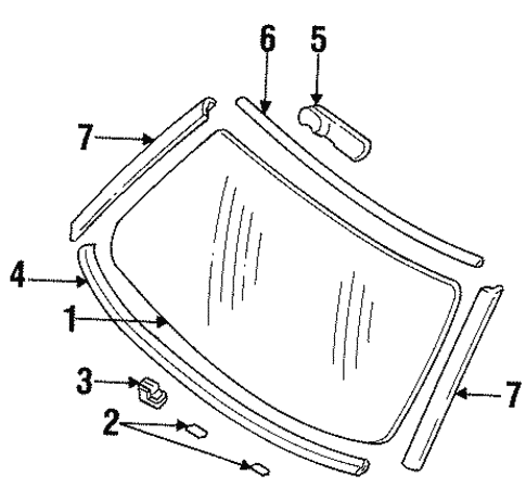 Reveal Moldings for 1996 Buick Commercial Chassis #0