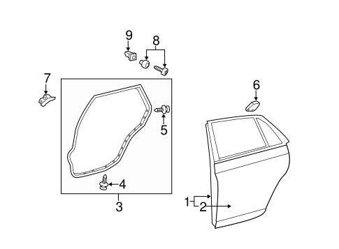 BODY/DOOR & COMPONENTS for 2010 Toyota Avalon #1