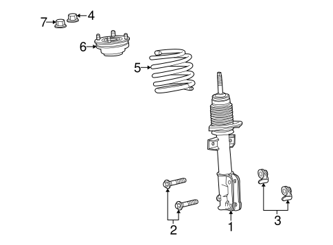 Front Suspension/Struts & Components for 2010 Ford Mustang #1