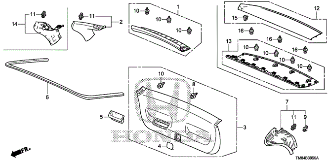 INTERIOR / BUMPER/TAILGATE LINING for 2012 Honda INSIGHT #1